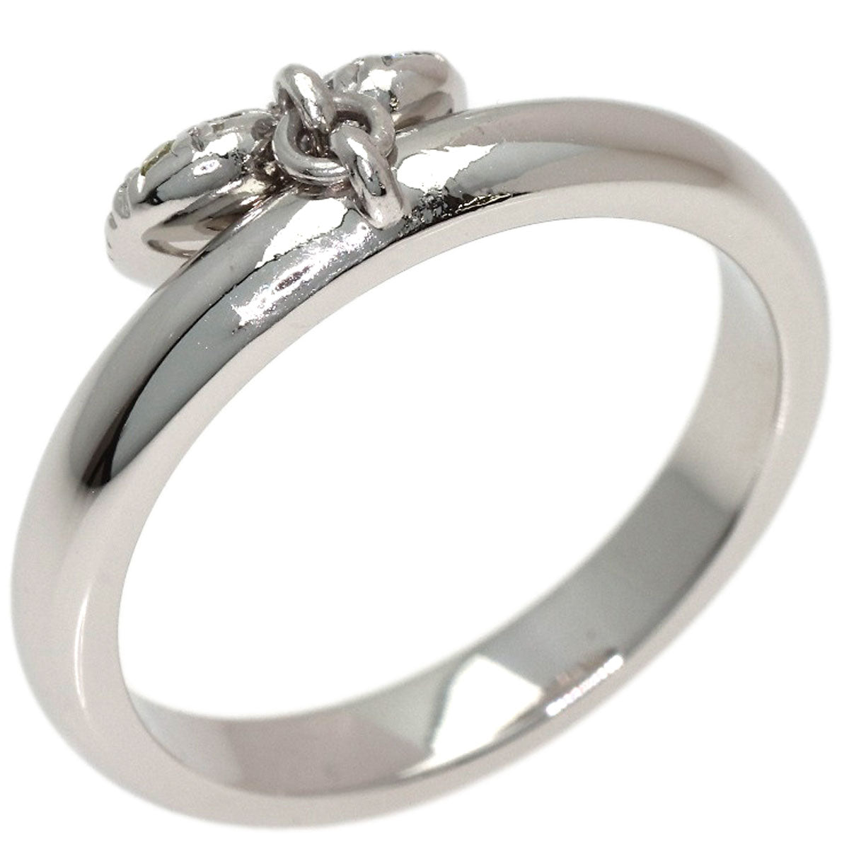 TIFFANY&Co. Heart Pave Diamond Ring Platinum PT950 Ladies [Used]