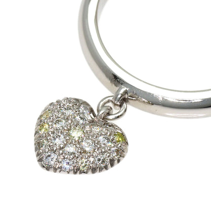 TIFFANY&Co. Heart Pave Diamond Ring Platinum PT950 Ladies [Used]