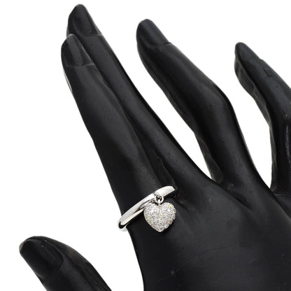 TIFFANY&Co. Heart Pave Diamond Ring Platinum PT950 Ladies [Used]
