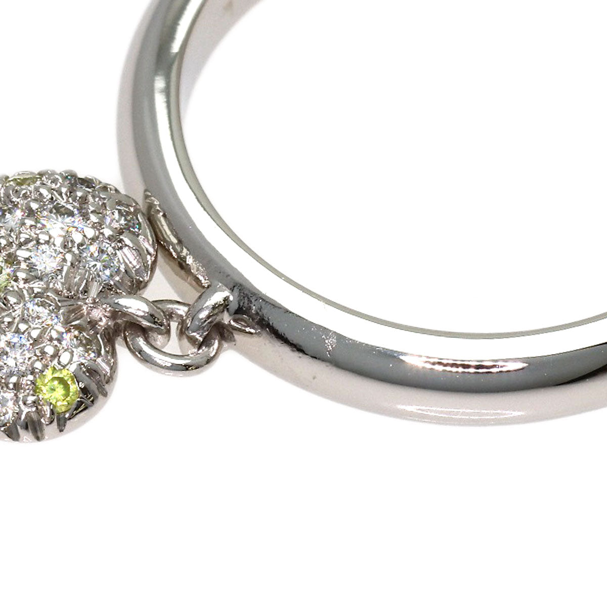 TIFFANY&Co. Heart Pave Diamond Ring Platinum PT950 Ladies [Used]