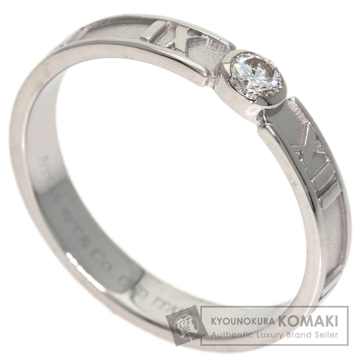 TIFFANY&Co. Atlas Diamond Ring K18 White Gold Ladies [Used]