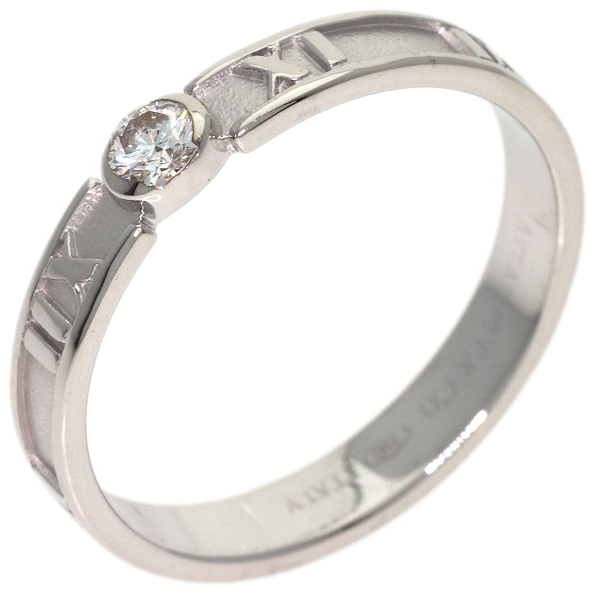 TIFFANY&Co. Atlas Diamond Ring K18 White Gold Ladies [Used]