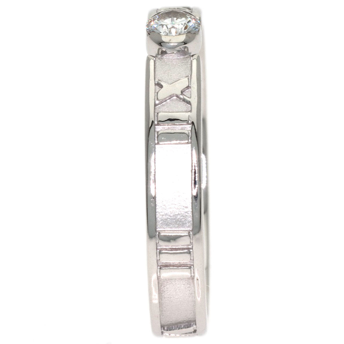 TIFFANY&Co. Atlas Diamond Ring K18 White Gold Ladies [Used]