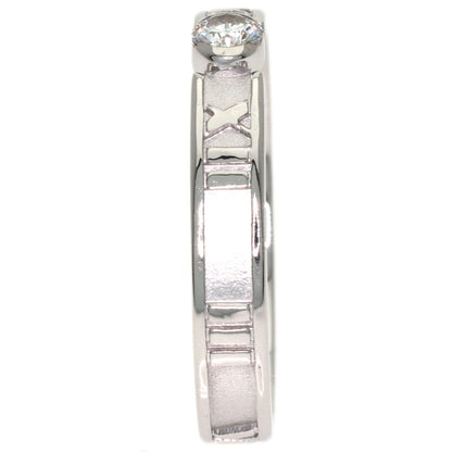 TIFFANY&Co. Atlas Diamond Ring K18 White Gold Ladies [Used]