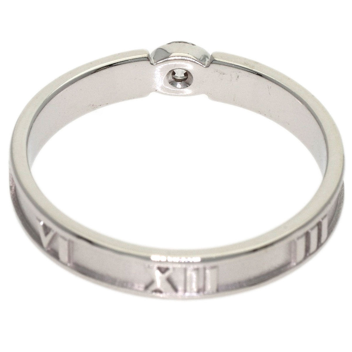 TIFFANY&Co. Atlas Diamond Ring K18 White Gold Ladies [Used]