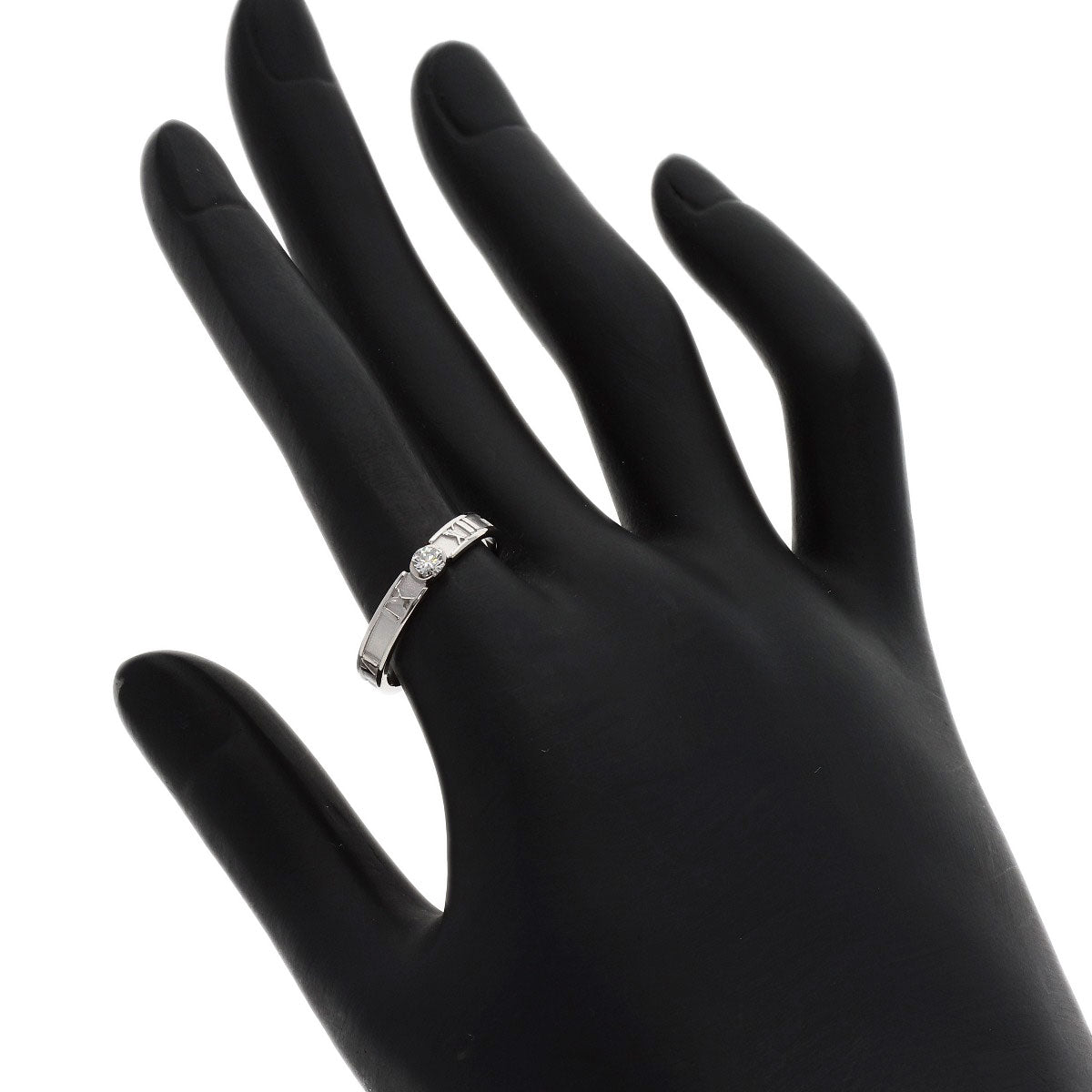 TIFFANY&Co. Atlas Diamond Ring K18 White Gold Ladies [Used]