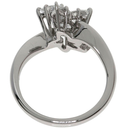 HARRY WINSTON Cluster Small Pear-Shaped Diamonds Ring Platinum PT950 Ladies [Used]