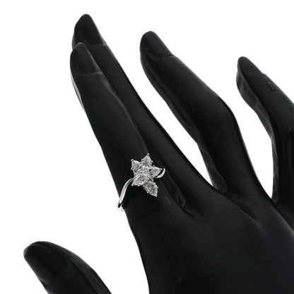 HARRY WINSTON Cluster Small Pear-Shaped Diamonds Ring Platinum PT950 Ladies [Used]