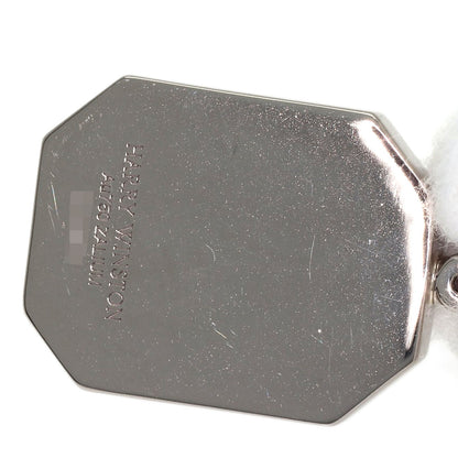 HARRY WINSTON HW logo 1P Diamond Pendant top K18 White Gold TheriumLadies [Used]