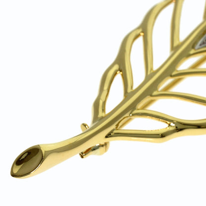 MIKIMOTO Leaf Diamond Brooch K18 Yellow Gold K18 White GoldLadies [Used]