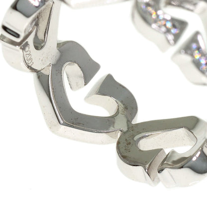 CARTIER C Heart Full Diamond #53 Ring K18 White Gold Ladies [Used]