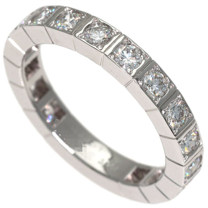 CARTIER Lanieres Full Diamond #48 Ring K18 White Gold Ladies [Used]