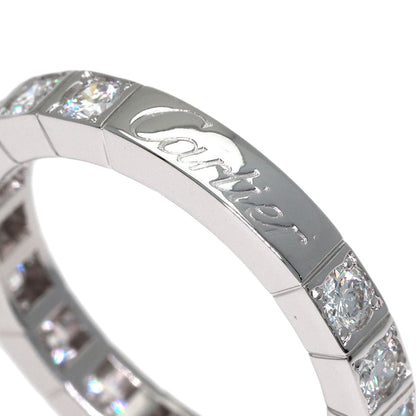 CARTIER Lanieres Full Diamond #48 Ring K18 White Gold Ladies [Used]
