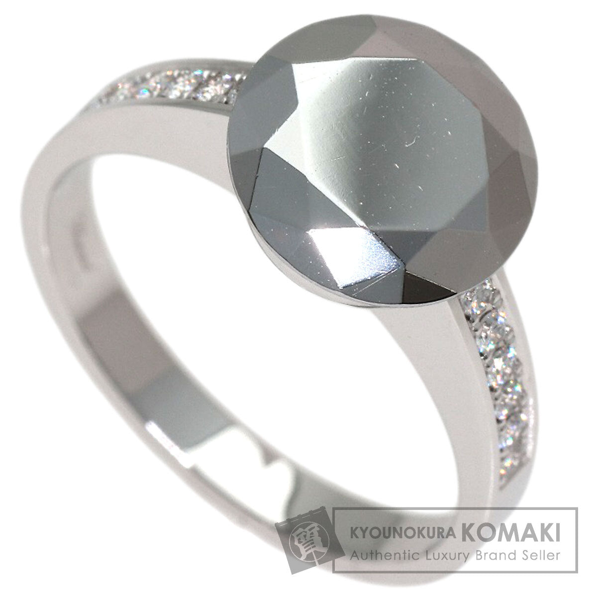 Chopard Golden Diamond Ring K18 White Gold chromiumLadies [Used]