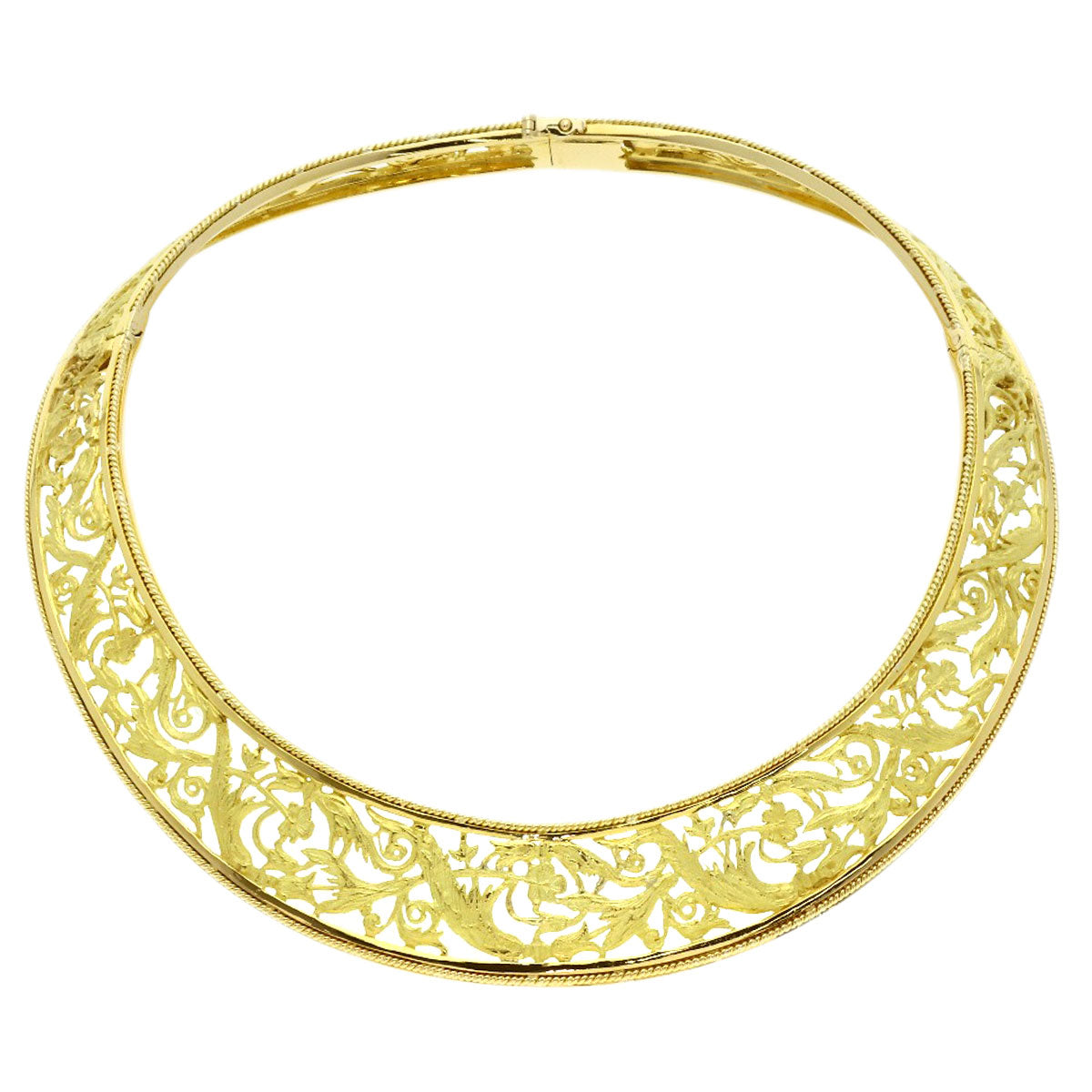 YANES General Life Necklace K18 Yellow Gold Ladies [Used]