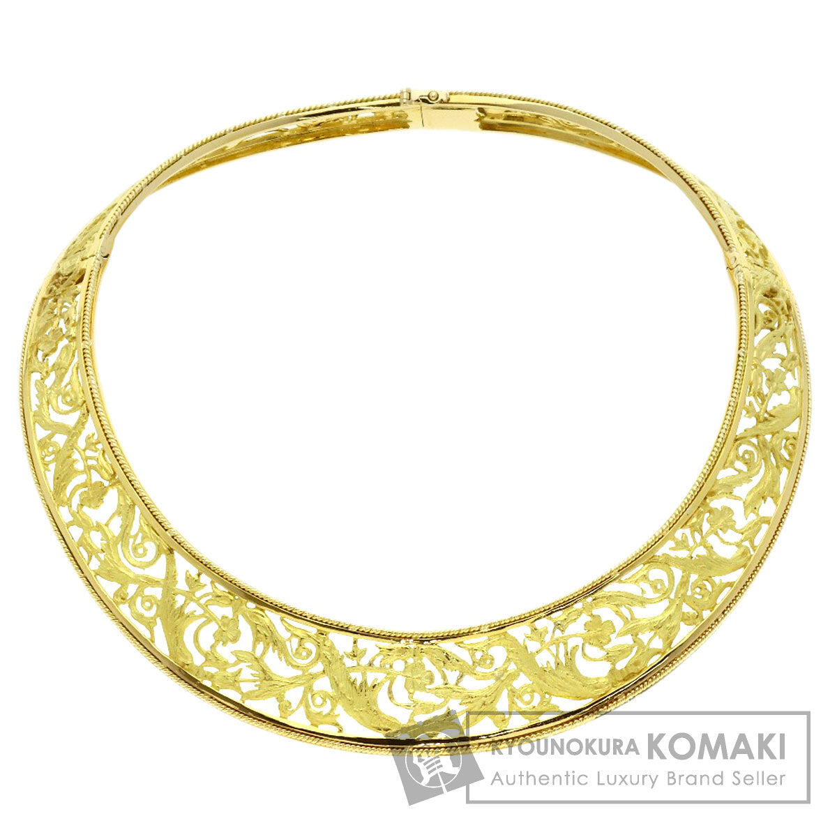 YANES General Life Necklace K18 Yellow Gold Ladies [Used]
