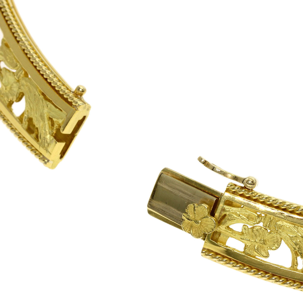 YANES General Life Necklace K18 Yellow Gold Ladies [Used]