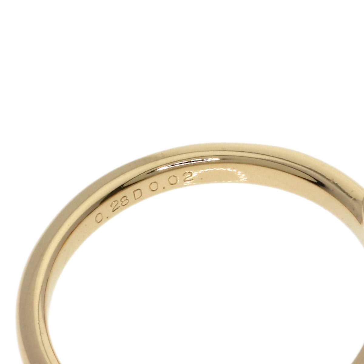 Ponte Vecchio Ribbon Ruby Diamond Ring K18 Pink Gold Ladies [Used]