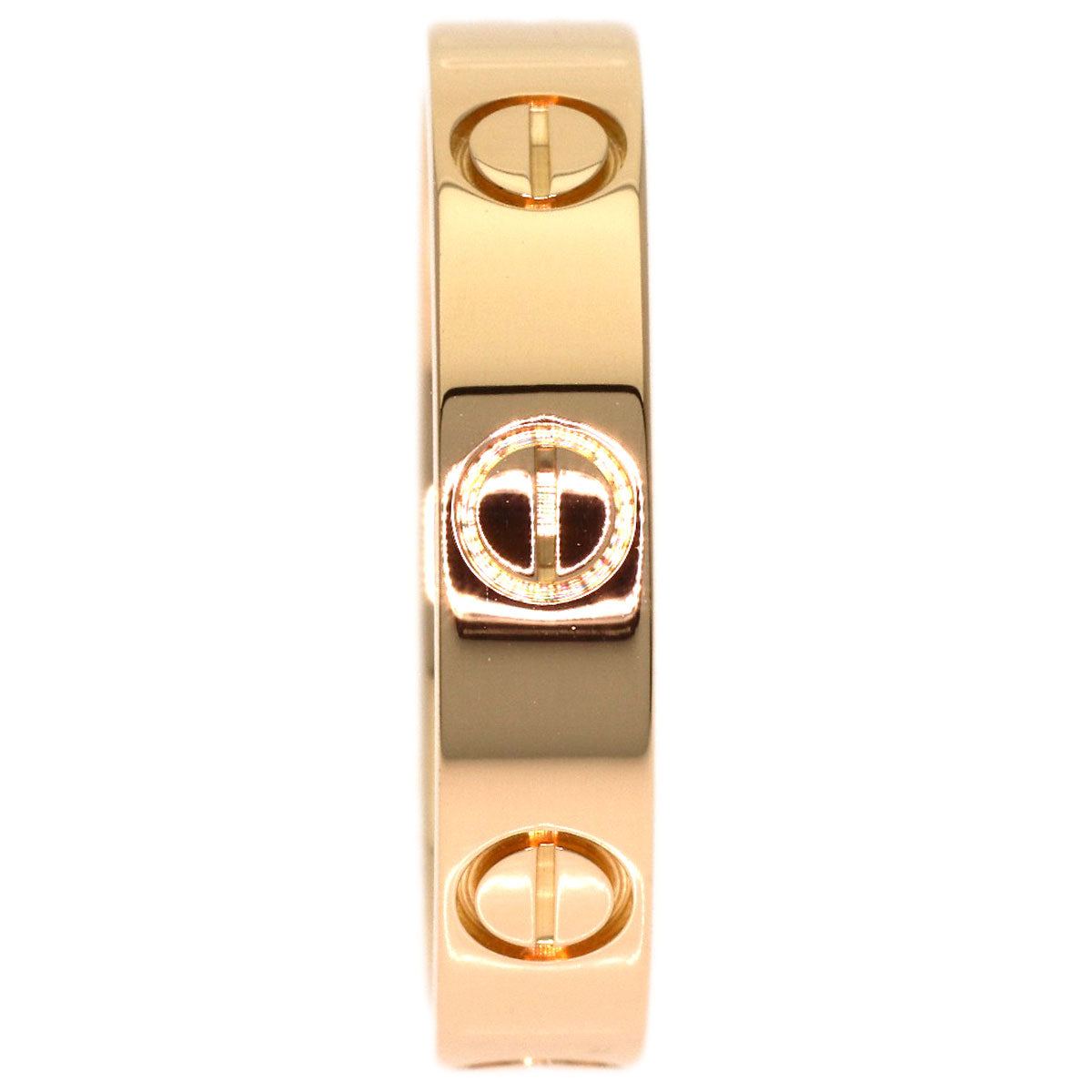 CARTIER mini love ring #48 Ring K18 Pink Gold Ladies [Used]