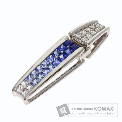 Jeunet sapphire Pendant top K18 White Gold Ladies [Used]