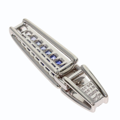 Jeunet sapphire Pendant top K18 White Gold Ladies [Used]