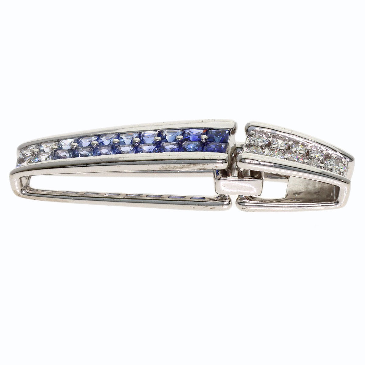 Jeunet sapphire Pendant top K18 White Gold Ladies [Used]