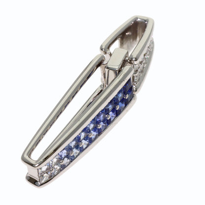 Jeunet sapphire Pendant top K18 White Gold Ladies [Used]