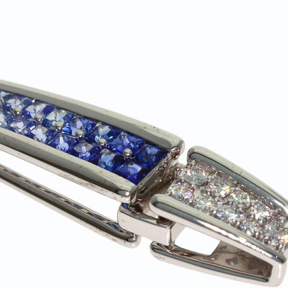 Jeunet sapphire Pendant top K18 White Gold Ladies [Used]
