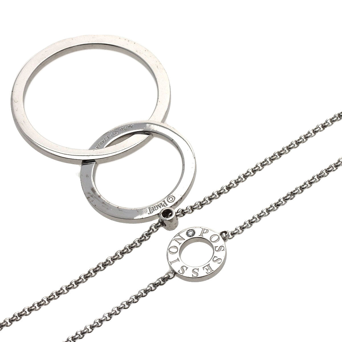PIAGET possession Diamond Necklace K18 White Gold Ladies [Used]