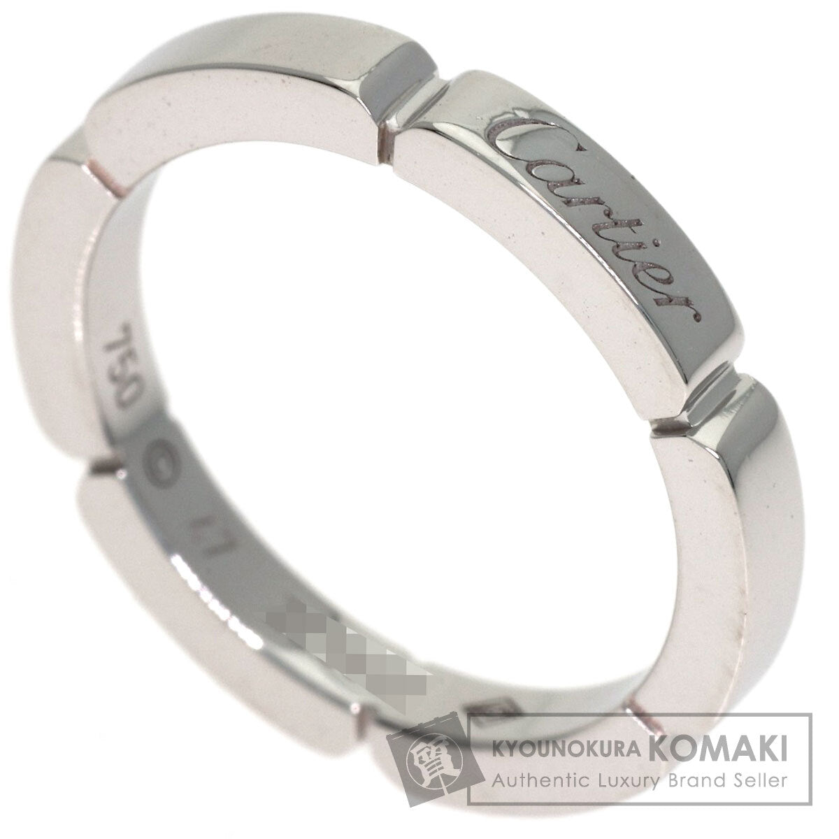CARTIER Maillon Panthère #47 Ring K18 White Gold Ladies [Used]