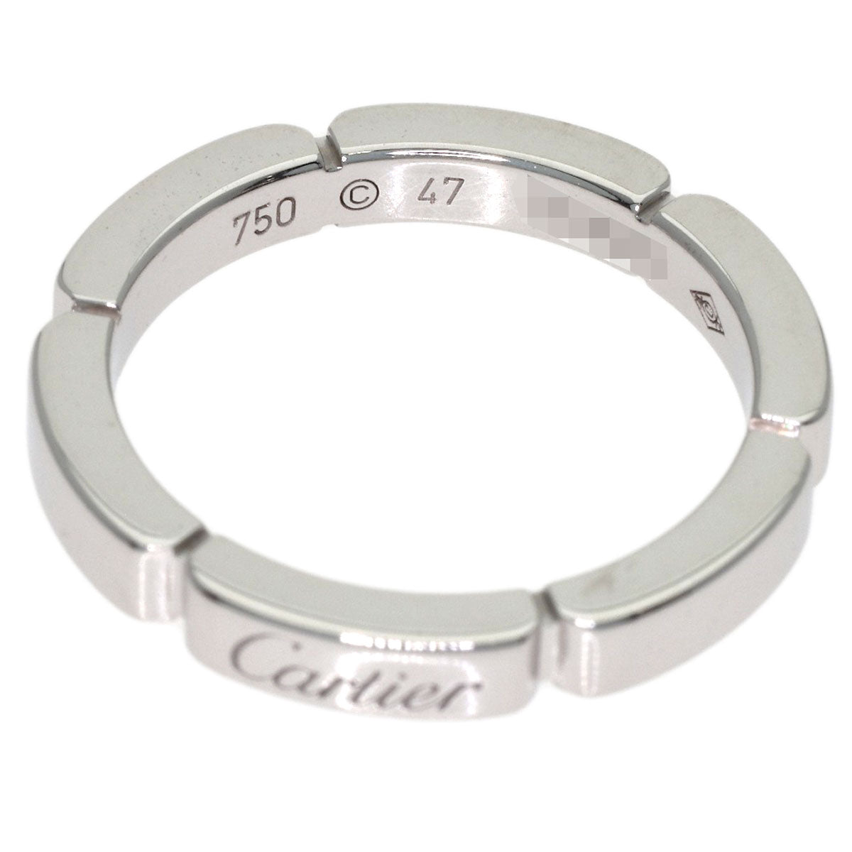CARTIER Maillon Panthère #47 Ring K18 White Gold Ladies [Used]