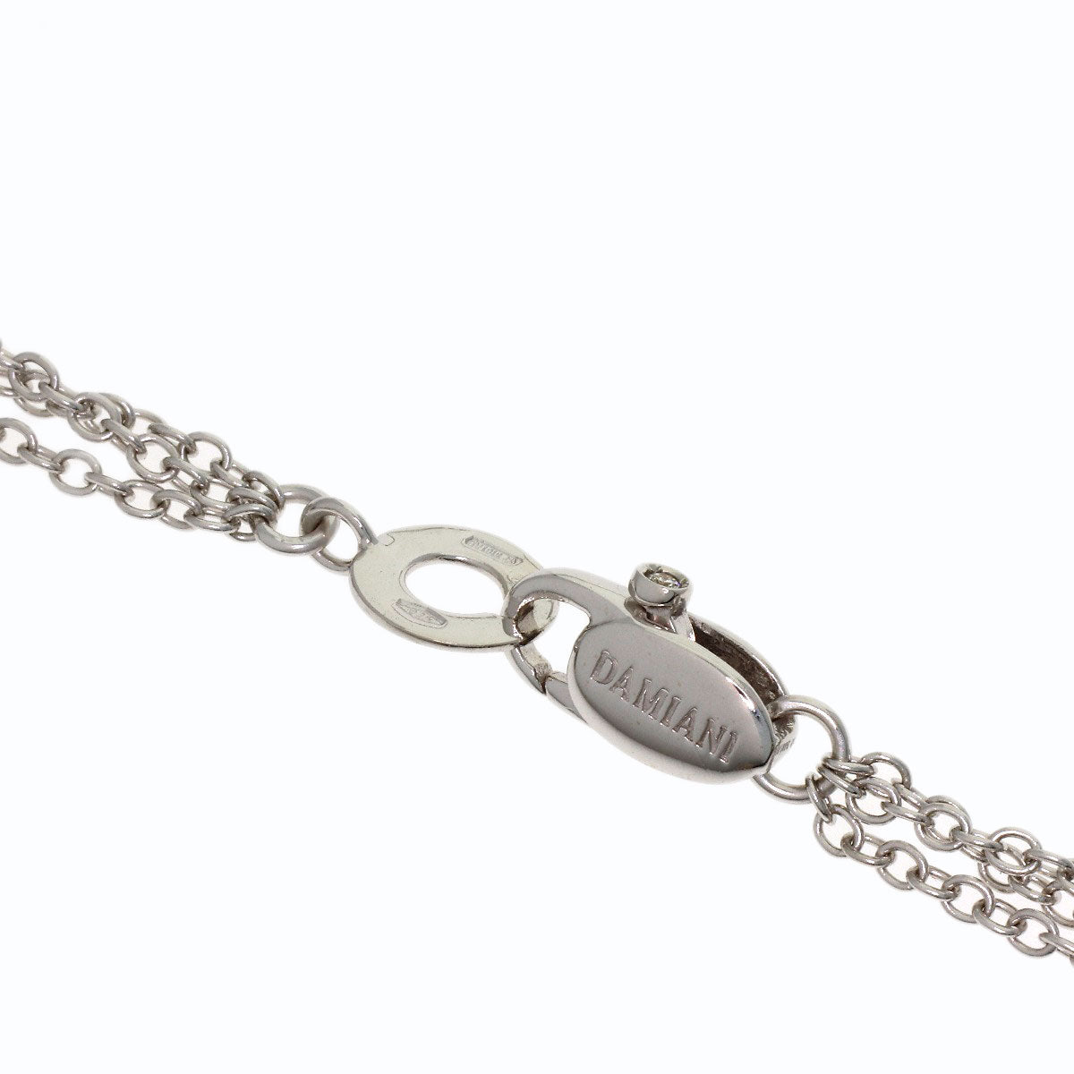 Damiani Amethyst Diamond Necklace K18 White Gold Ladies [Used]