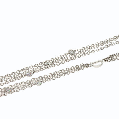 Damiani Amethyst Diamond Necklace K18 White Gold Ladies [Used]
