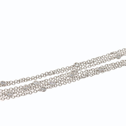 Damiani Amethyst Diamond Necklace K18 White Gold Ladies [Used]