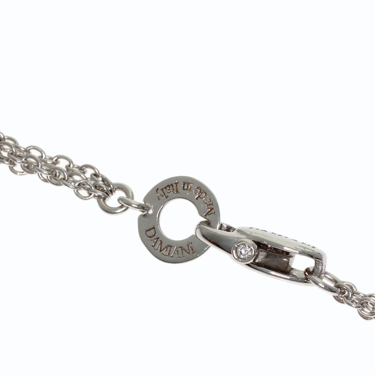 Damiani Smoky Quartz Diamond Necklace K18 White Gold 18K Yellow GoldLadies [Used]