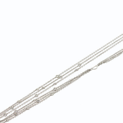 Damiani Smoky Quartz Diamond Necklace K18 White Gold 18K Yellow GoldLadies [Used]