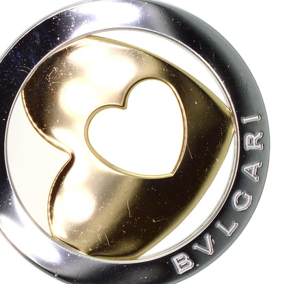BVLGARI Tondo heart Necklace K18 Yellow Gold Stainless SteelLadies [Used]