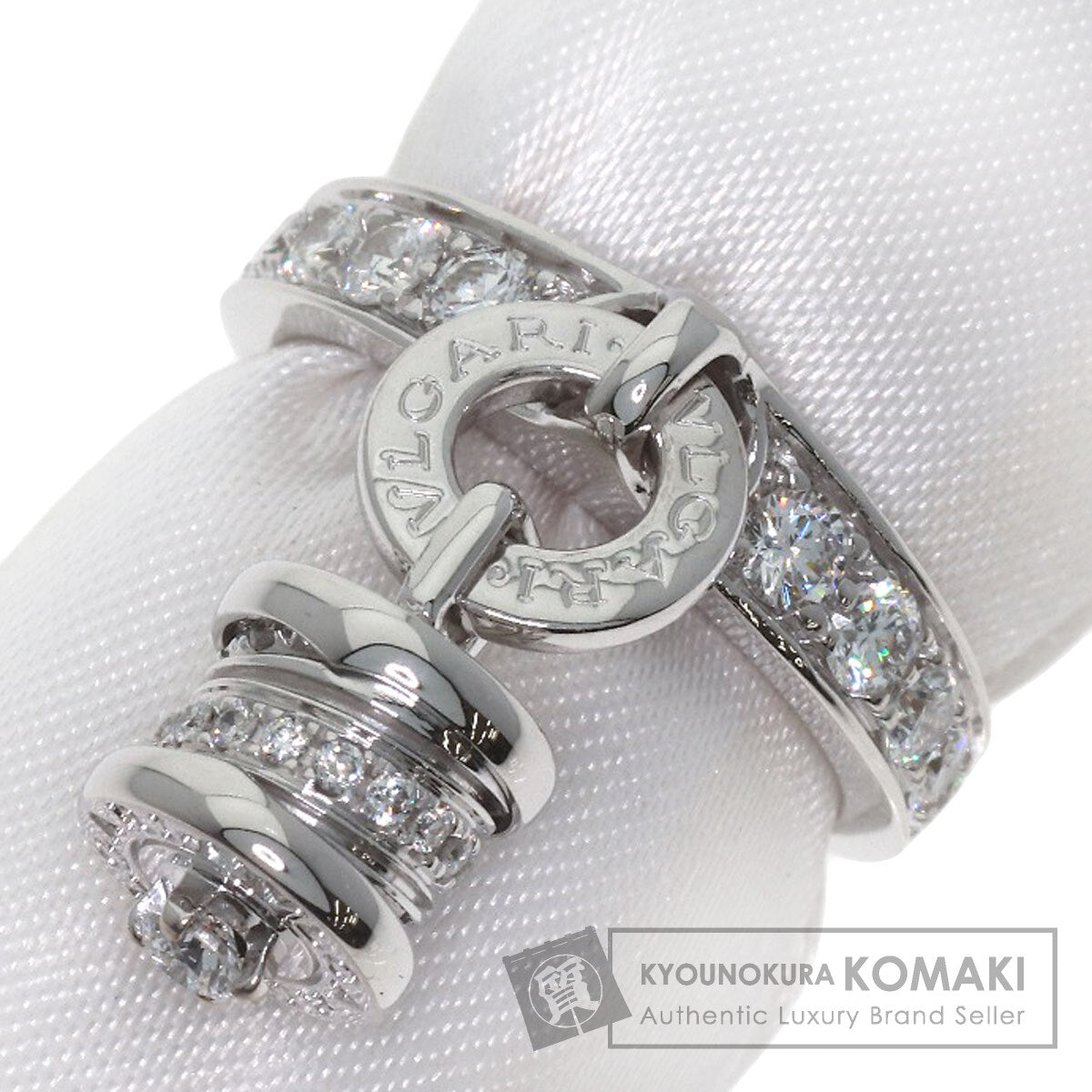 BVLGARI B.zero1 element Diamond Ring K18 White Gold Ladies [Used]
