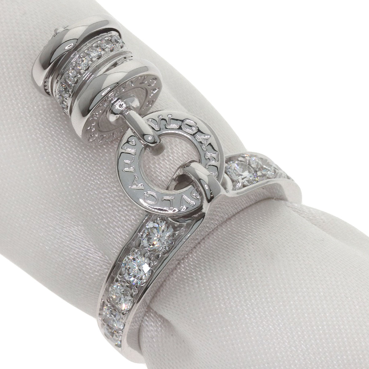 BVLGARI B.zero1 element Diamond Ring K18 White Gold Ladies [Used]