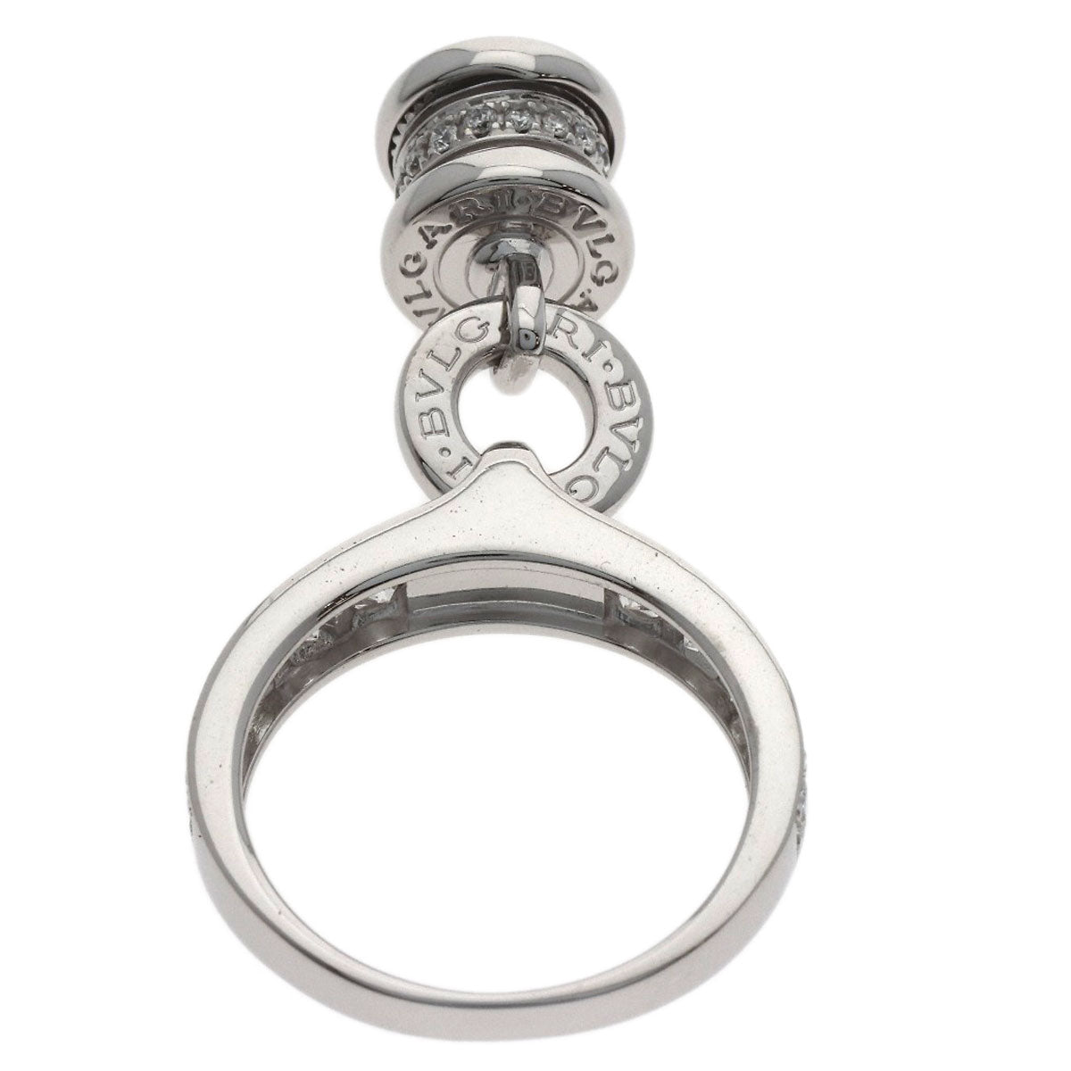 BVLGARI B.zero1 element Diamond Ring K18 White Gold Ladies [Used]