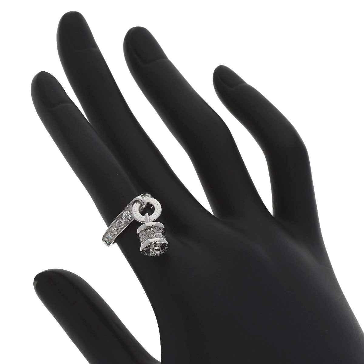BVLGARI B.zero1 element Diamond Ring K18 White Gold Ladies [Used]