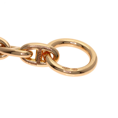 HERMES Shane Dunkle TPM 26 frames Bracelet K18 Pink Gold Ladies [Used]