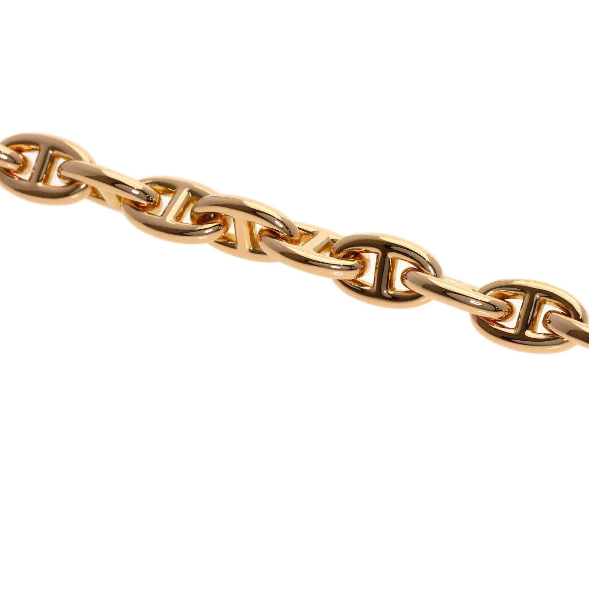 HERMES Shane Dunkle TPM 26 frames Bracelet K18 Pink Gold Ladies [Used]