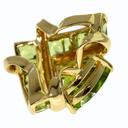 Ponte Vecchio Peridot Pendant top K18 Yellow Gold Ladies [Used]