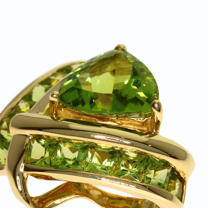 Ponte Vecchio Peridot Pendant top K18 Yellow Gold Ladies [Used]