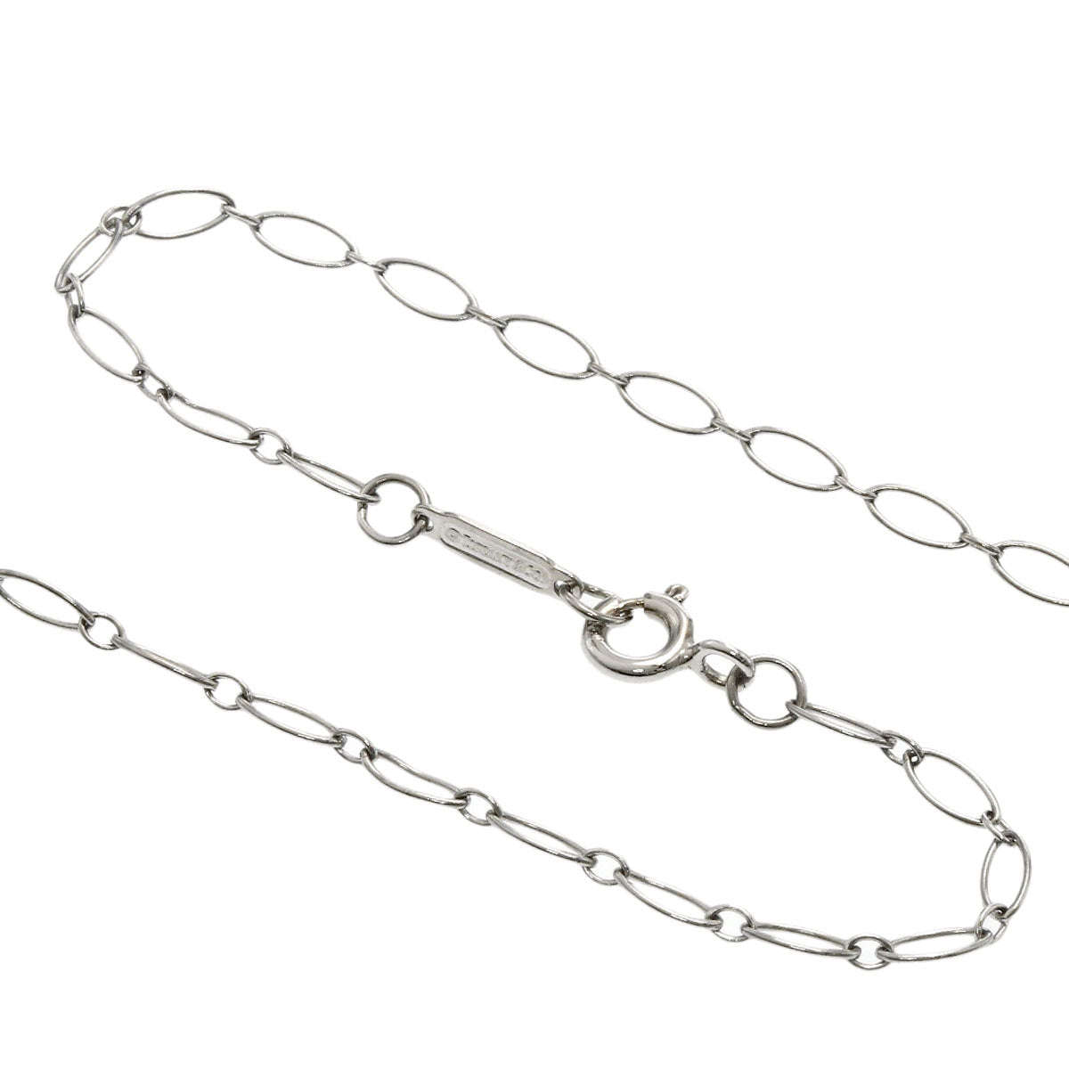 TIFFANY&Co. Clover Key Diamond Necklace K18 White Gold Ladies [Used]