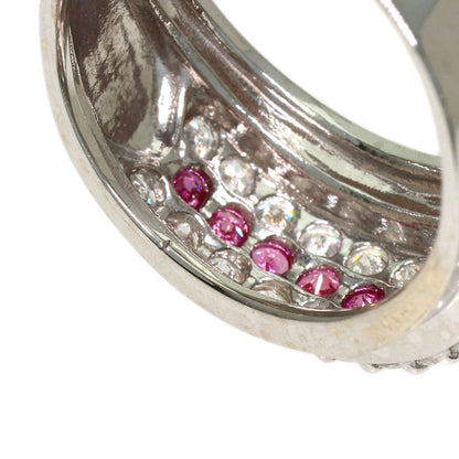 0.89ct Diamond Ring K14 White Gold 4.6g　Ladies