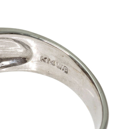0.89ct Diamond Ring K14 White Gold 4.6g　Ladies