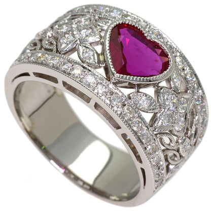 1.01ct Ruby Diamond Ring Platinum PT900 11.1g　Ladies