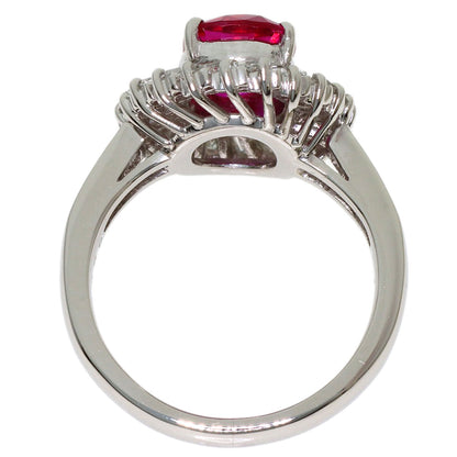 2.06ct Ruby Diamond Ring Platinum PT900 8g　Ladies